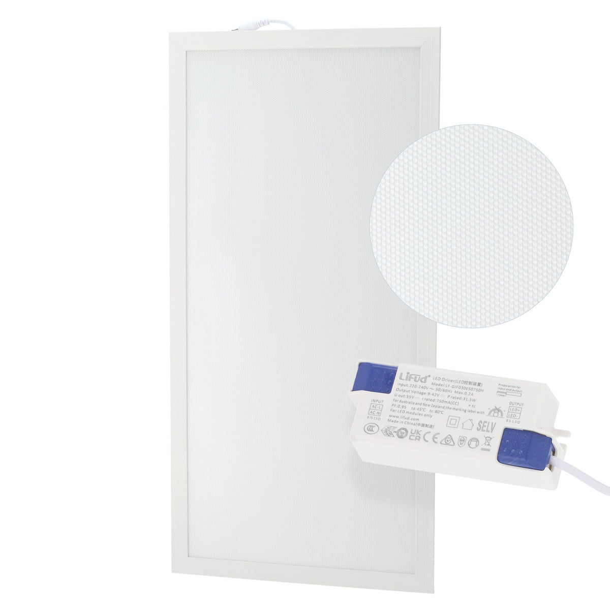 Panel LED 28W 2800Lm 60X30cm Driver Lifud UGR17 — Vetonek (7)