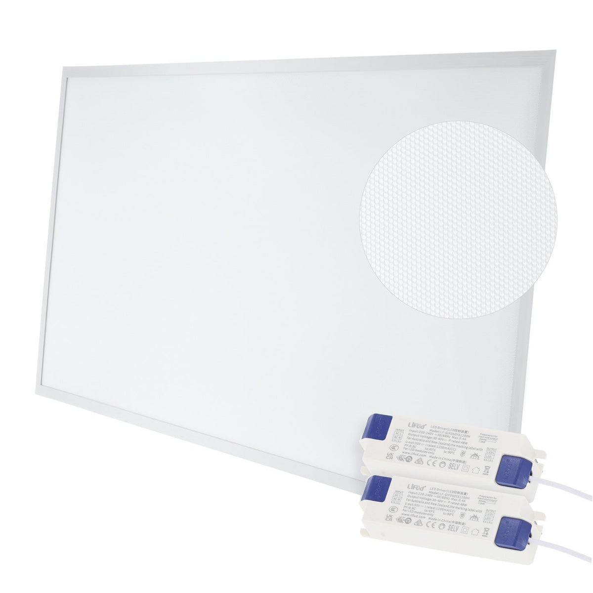 Panel LED 100W 10000Lm 120X60cm Driver Lifud UGR17 — Vetonek
