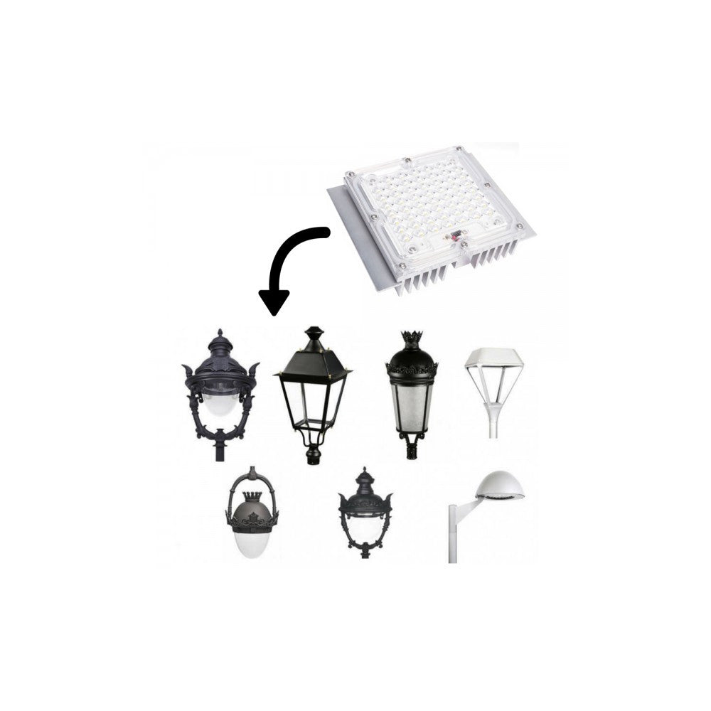 Módulo Óptico LED 40W 5.400Lm Bridgelux para Farola — Vetonek (7)