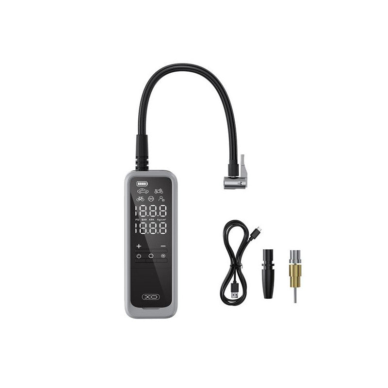 Inflador Portátil Inalámbrico con Powerbank 5000 mAh – Pantalla LCD y Luz LED - Vetonek