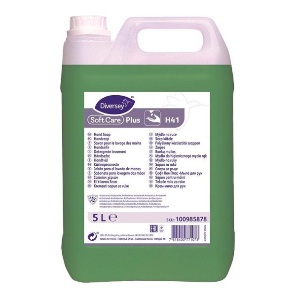 Diversey Soft Care Plus H41 Jabón de manos 5L - Higiene Profesional Vetonek