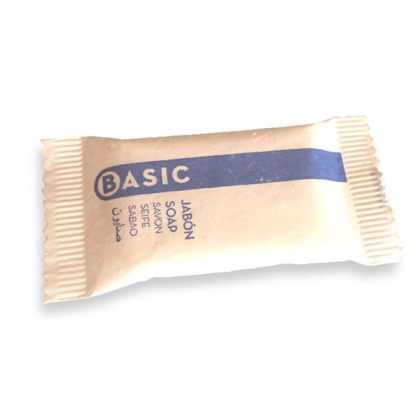 Jabón en pastilla 'BASIC' - Caja de 600 uds de 10 gr Vetonek