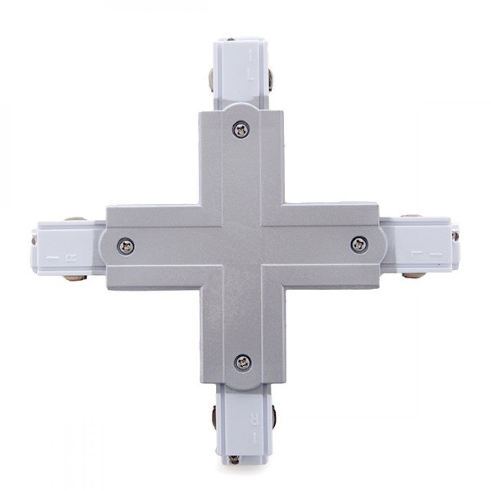 Conector + Carril Trifásico Plata — Vetonek (2)
