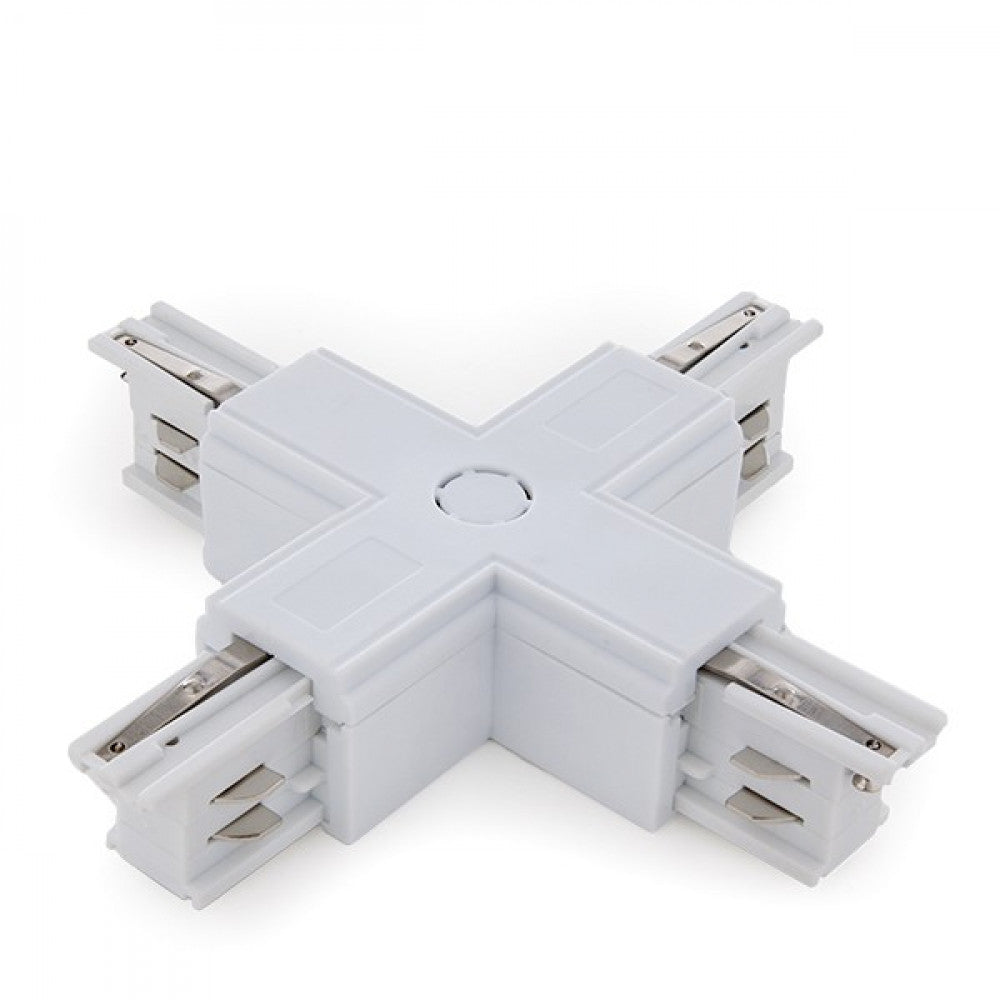 Conector + Carril Trifásico Blanco — Vetonek
