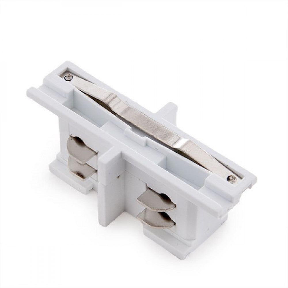 Conector Recto Carril Trifásico Blanco — Vetonek
