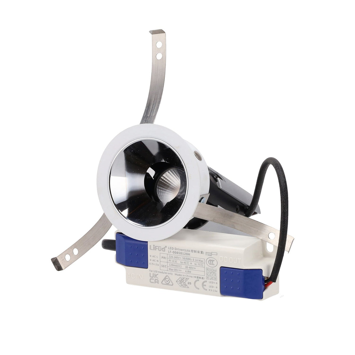Foco LED techo empotrable COB - 5W - Orientable - Bajo UGR - Ø50mm — Vetonek