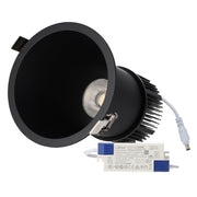 Downlight Empotrable LED 15W 90Lm/W CRI>95 2700ºK Driver Lifud Blanco Cálido Negro — Vetonek (6)