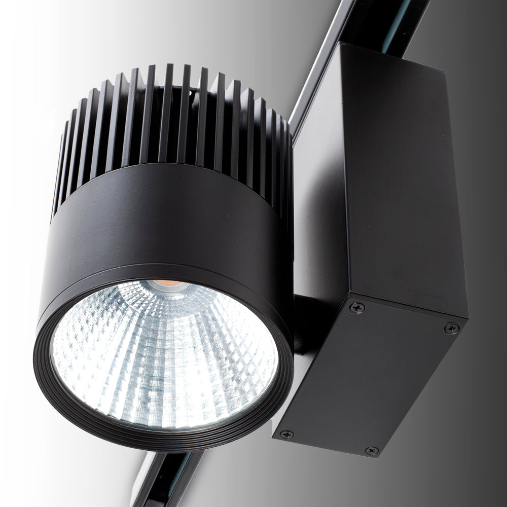 Foco de Carril LED 40W 3600Lm CRI90 4200ºK Trifásico UGR17 — Vetonek