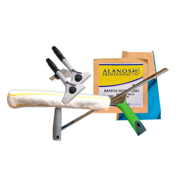Kit de productos limpiacristales de 45 cm - Limpieza Profesional Vetonek