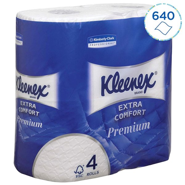 Kleenex Papel Higiénico Extra Confort Premium - 24 Rollos Vetonek