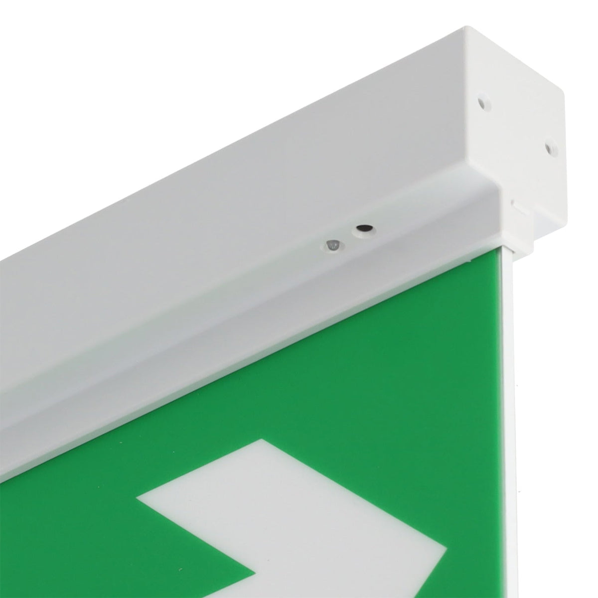 Luz de emergencia LED permanente de 3 W para montaje en superficie con señalización de doble cara y autotest — Vetonek (4)