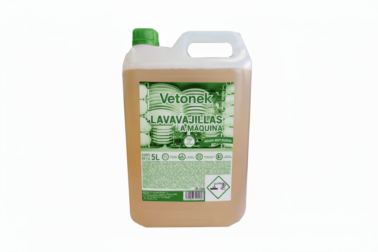 Lavavajillas Concentrado para Máquinas - Aguas Duradas 5L Vetonek