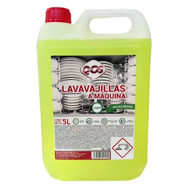 Detergente Lavavajillas Concentrado para Aguas Medias - 5 Litros Vetonek
