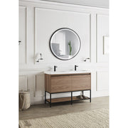 Espejo Iluminado Baño "Alemania" Ø90cm Blanco Frío/Natural/Cálido Sensor Antivaho/On-Off Dimable Marco — Vetonek