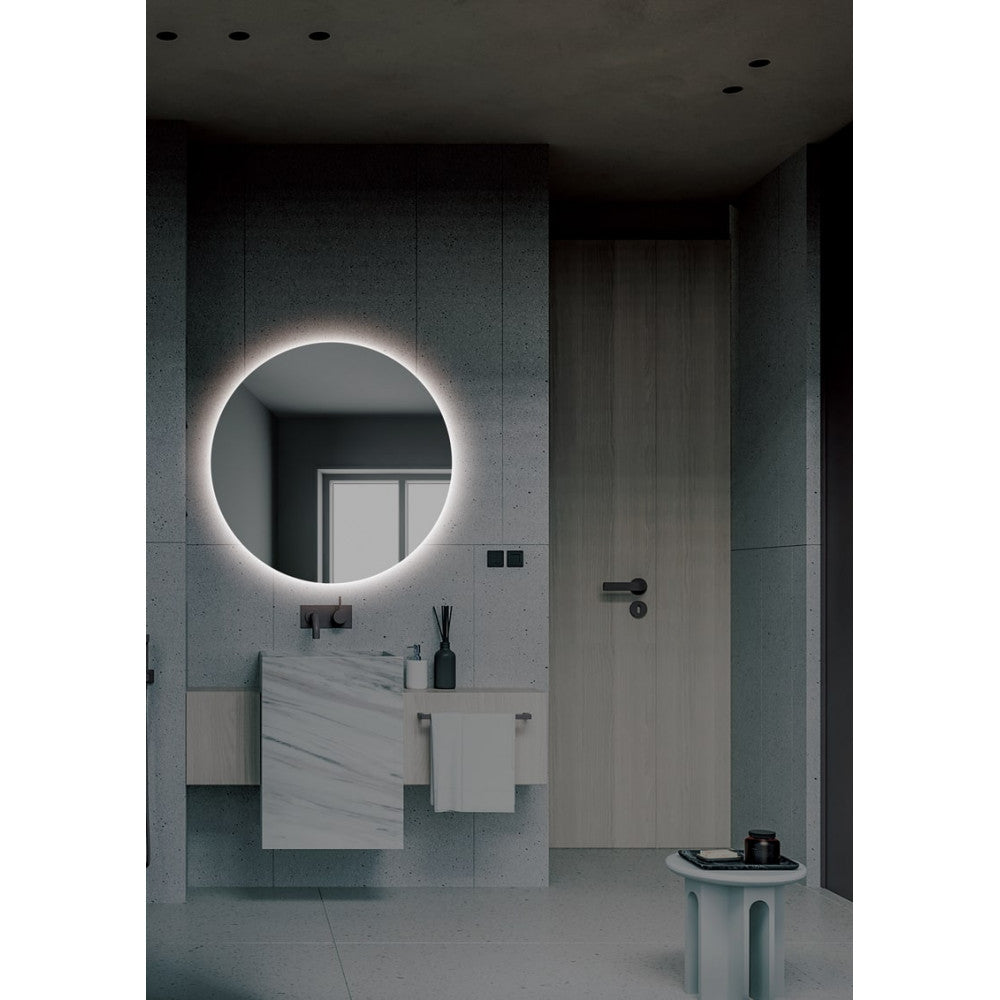 Espejo Iluminado Baño "Lisboa" Ø80cm Blanco Frío Sensor Antivaho/On-Off — Vetonek (6)
