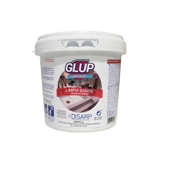 GLUP Capsules nettoie-salles de bains DISARP - Pack de 25 unités x 9 ml Vetonek