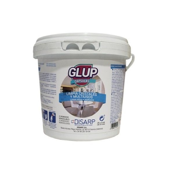GLUP Cápsulas limpiacristales multiusos 25 uds - 9 ml Vetonek