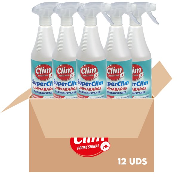 Limpiabaños SuperClim Desincrustante 750 ml - Caja 12 uds Vetonek