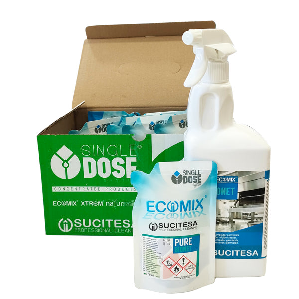 Limpiador Germicida Concentrado ECOMIX PURE BIONET - 12 uds x 30ml Vetonek