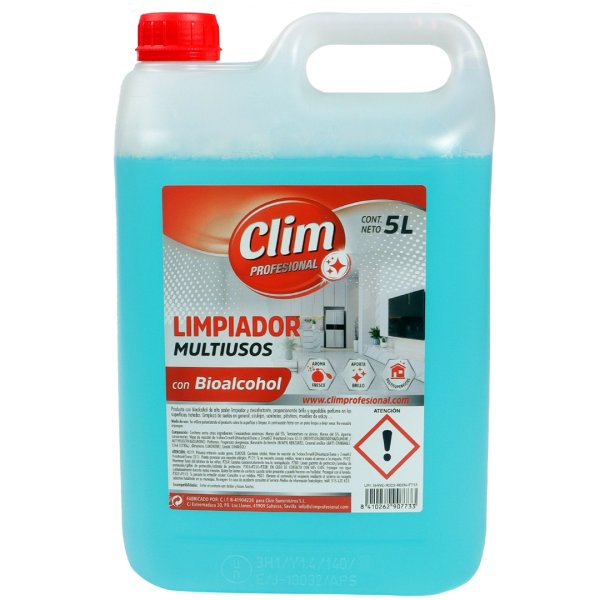 Nettoyant multi-usages avec bioalcool (3 bidons de 5 L) Vetonek