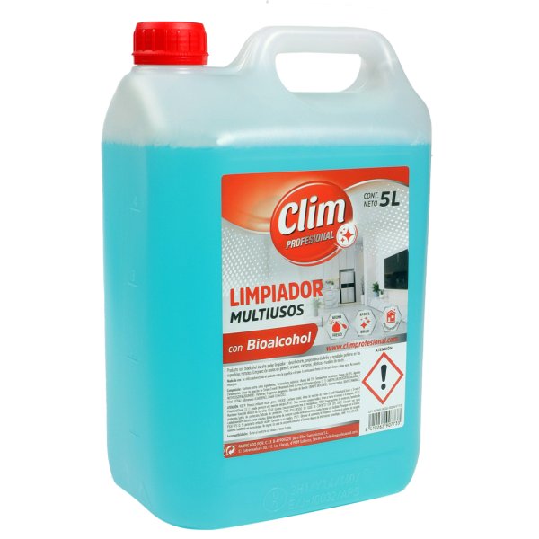 Limpiador multiusos con bioalcohol (3 garrafas de 5L) Vetonek