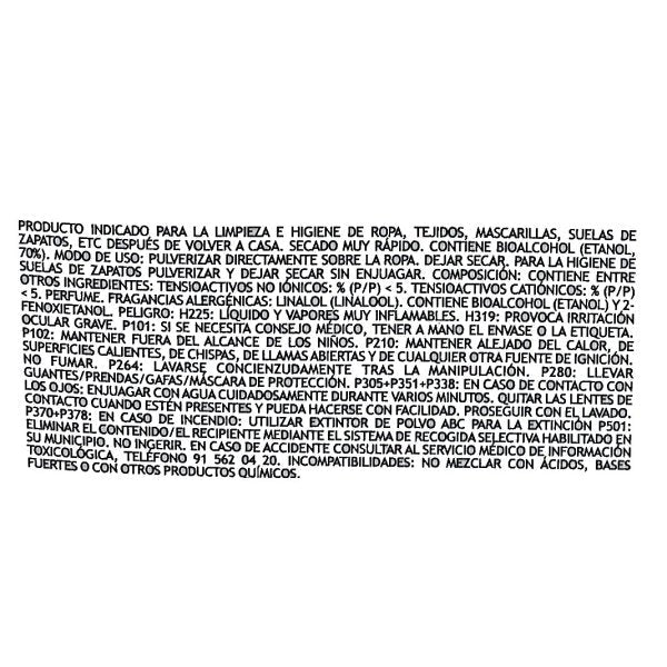 Nettoyant textile QOS Sanit avec 70 % d'alcool - 5L Vetonek
