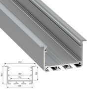 Perfil Aluminio Tipo INSO 2,02M — Vetonek (2)