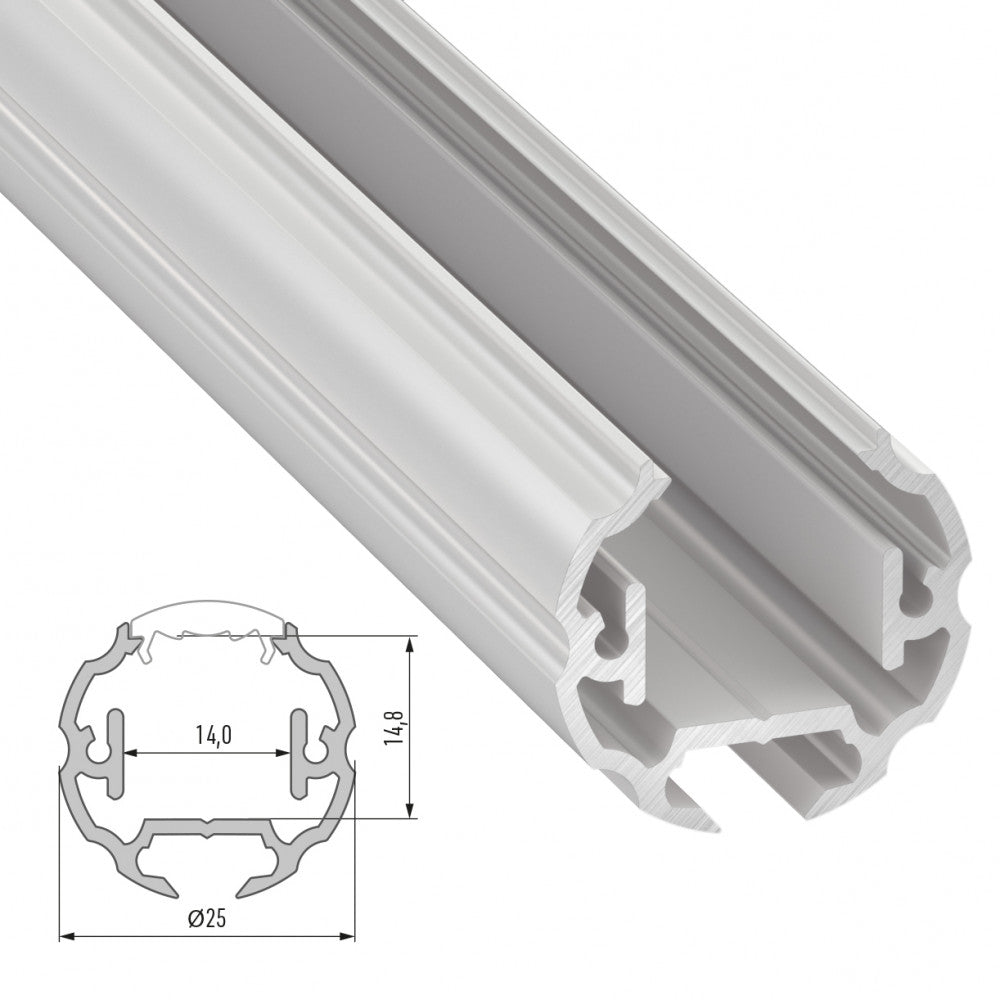 Perfíl Aluminio Tipo COSMO 2,02M - Bruto — Vetonek (2)