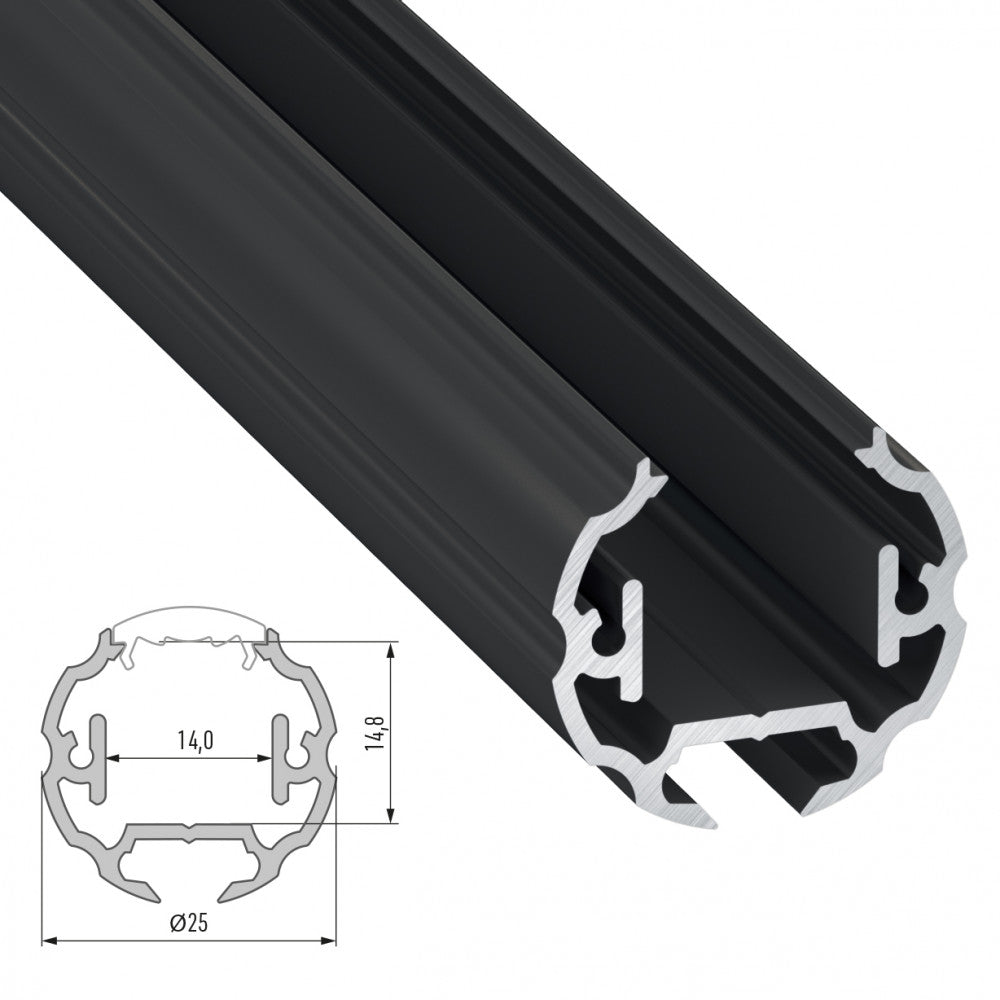 Perfíl Aluminio Tipo COSMO 2,02M - Bruto — Vetonek (3)