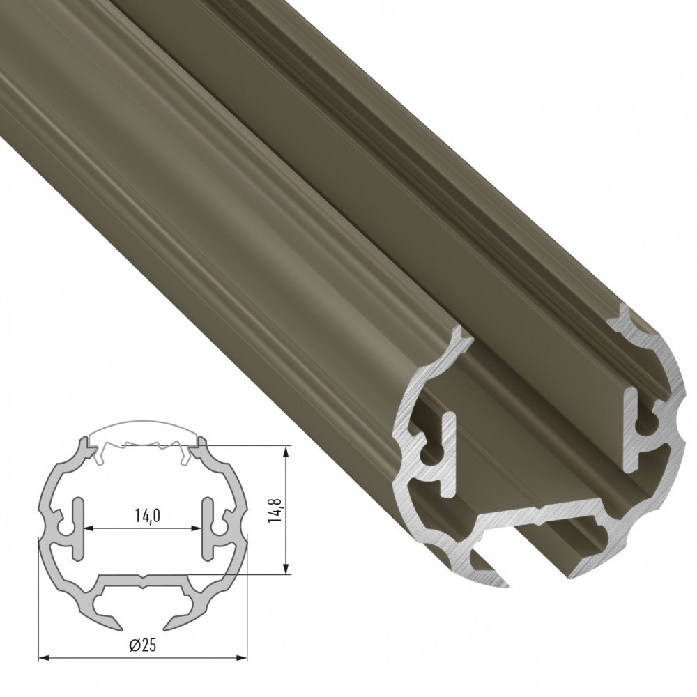 Perfíl Aluminio Tipo COSMO 2,02M - Bruto — Vetonek (4)