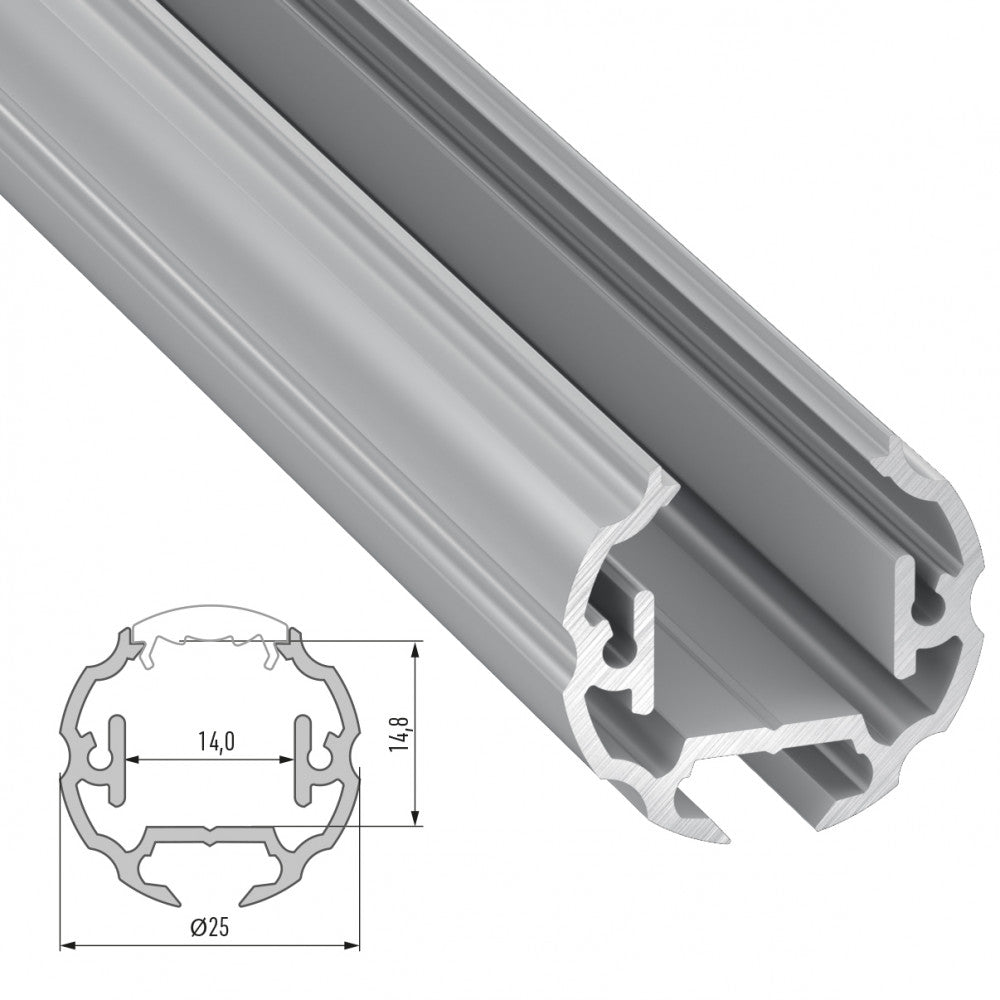 Perfíl Aluminio Tipo COSMO 2,02M - Bruto — Vetonek (5)
