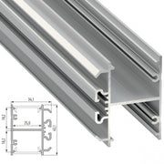 Perfil Aluminio Tipo DOPIO 2,02M — Vetonek (2)