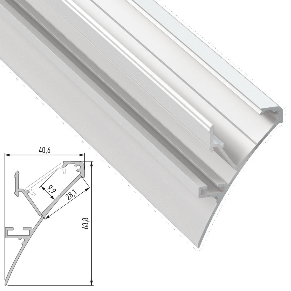 Perfíl Aluminio LOGI 2,02M — Vetonek