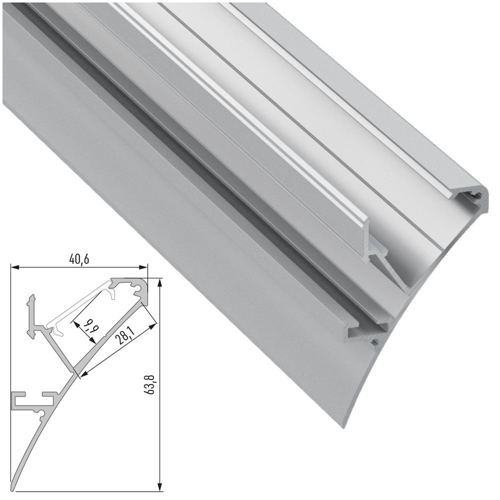 Perfíl Aluminio LOGI 2,02M — Vetonek (2)