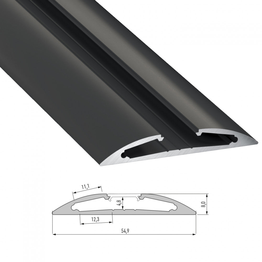 Perfíl Aluminio Tipo RETO 2,02M — Vetonek (2)