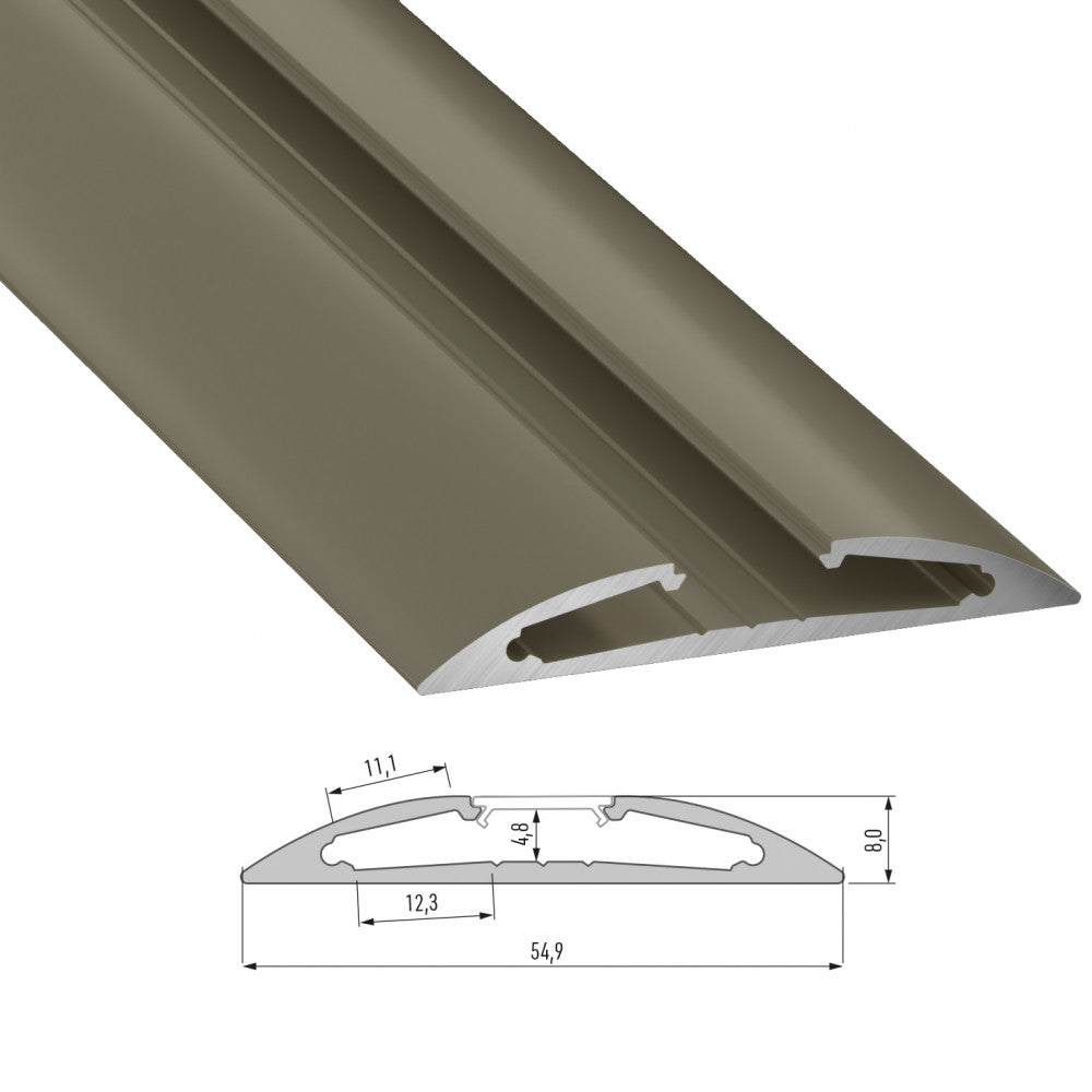 Perfíl Aluminio Tipo RETO 2,02M — Vetonek (3)