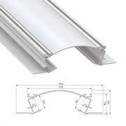Perfíl Aluminio VEDA 2,02M - Anodizado Plata — Vetonek