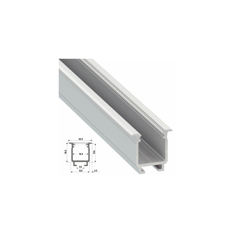 Perfíl Aluminio Tipo W 2,02M — Vetonek