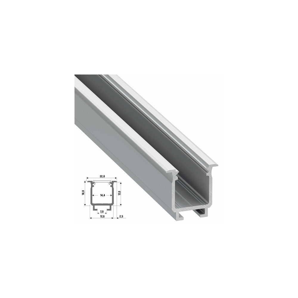 Perfíl Aluminio Tipo W 2,02M — Vetonek (2)