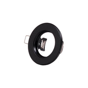 Aro Foco Downlight Circular "Sara" Acero 81mm - Negro — Vetonek