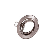 Aro Foco Downlight Circular Basculante "Vepa" Acero 90mm - Satinado — Vetonek