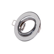 Aro Foco Downlight Circular Basculante "Vepa" Acero 90mm - Cromado — Vetonek