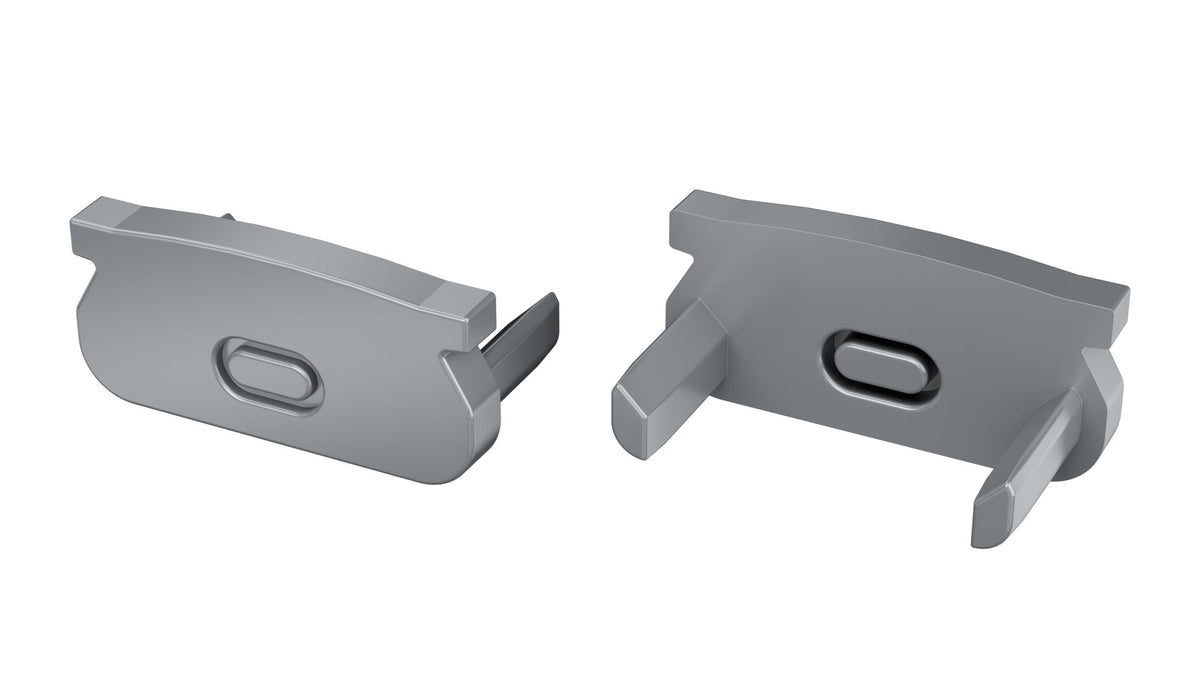Perfíl Aluminio KIMERA-ORRE Anodizado Plata con Difusor Opal y Tapones 2,02M — Vetonek (2)