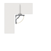 Perfíl Aluminio KIMERA-"ARRE" Anodizado Negro con Difusor Opal , Tapones y Clips Sujección 2,02M — Vetonek (4)