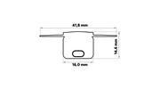 Perfíl Aluminio KIMERA-"MOSSO" Anodizado Negro con Difusor Opal , Tapones y Clips Sujección 2,02M — Vetonek (3)