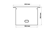 Perfíl Aluminio KIMERA-"HEDE" Anodizado Negro con Difusor Opal , Tapones y Clips Sujección 2,02M — Vetonek (4)