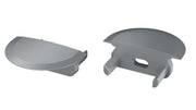 Perfíl Aluminio KIMERA-SELDE Anodizado Plata con Difusor Opal y Tapones 2,02M — Vetonek (2)