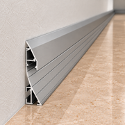 Perfíl Aluminio KIMERA-LUND T1 Anodizado Plata con Difusor Opal y Tapones 2,02M — Vetonek