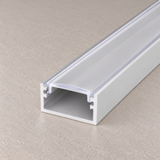 Perfíl Aluminio para Tira LED Difusor Transparente x 2M — Vetonek