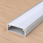 Perfíl Aluminio para Tira LED Doble - Difusor Opal x 2M — Vetonek